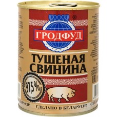 Свинина Гродфуд тушёная высший сорт, 338г в магазинах Перекресток