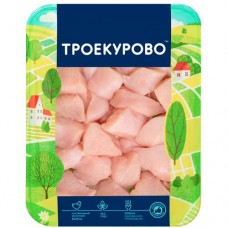Филе грудки цыплёнка-бройлера Троекурово для салата охлаждённое, 500г в магазинах Перекресток