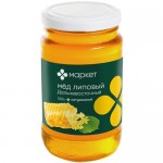 Мёд натуральный монофлорный липовый дальневосточный Маркет, 500г