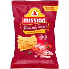 Чипсы Mission кукурузные со вкусом бекона, 150г в магазинах Перекресток