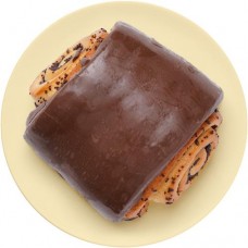 Булочка с маком в тёмном шоколаде, 140г в магазинах Перекресток