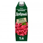 Нектар Добрый яблоко-черноплодная рябина-малина для детского питания, 1л