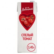 Нектар Любимый Спелый Томат с мякотью, 1.45л в магазинах Перекресток