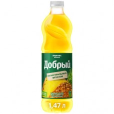 Нектар Добрый из ананасов и яблок, 1,47л в магазинах Перекресток