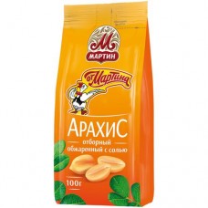 Арахис От Мартина солёный обжаренный отборный, 100г в магазинах Перекресток