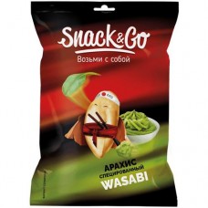 Арахис Snack&Go со вкусом васаби жареный, 50г в магазинах Перекресток