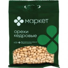 Ядра орехов Сибирской сосны очищенные Маркет, 40г в магазинах Перекресток