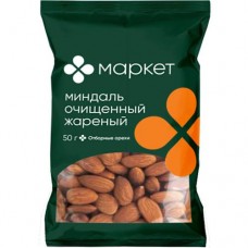 Миндаль очищенный жареный Маркет, 50г в магазинах Перекресток