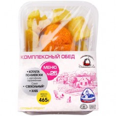 Обед комплексный Домашний очаг Меню Ė25, 465г в магазинах Перекресток