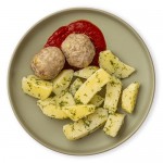 Тефтели мясные с отварным картофелем Шеф Перекрёсток, 280г