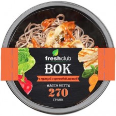 Вок Freshclub курица в соусе терияки с гречневой лапшой, 270г в магазинах Перекресток