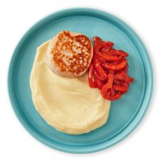 Биточек куриный с соусом из болгарского перца и картофельным пюре Шеф Перекрёсток, 300г в магазинах Перекресток