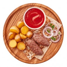 Кебабы мясные с картофелем Шеф Перекрёсток, 250г в магазинах Перекресток