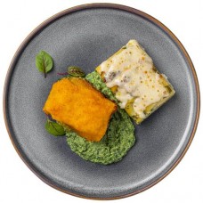 Блюдо для запекания Филе трески атлантической в соусе со шпинатом и гратеном Шеф Перекрёсток, 250г в магазинах Перекресток