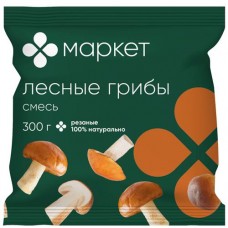 Смесь грибов лесных резаных быстрозамороженных Маркет, 300г в магазинах Перекресток