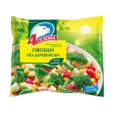 Смесь овощная 4 Сезона Овощи по-деревенски быстрозамороженная, 400г в магазинах Перекресток