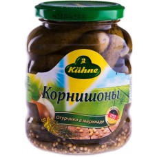 Корнишоны Kuhne маринованные, 330г в магазинах Перекресток