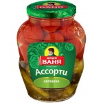 Ассорти Дядя Ваня огурцы и томаты, 1.8кг