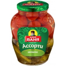 Ассорти Дядя Ваня огурцы и томаты, 1.8кг в магазинах Перекресток