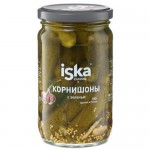 Корнишоны Iska с зеленью маринованные, 340г