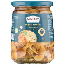 Грибы грибной бочонок солёные Маркет Перекрёсток, 540г в магазинах Перекресток