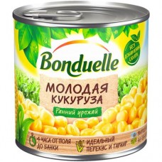 Кукуруза Bonduelle молодая сладкая, 340г в магазинах Перекресток