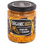 Закуска овощная Rudolfs Organic морковь с травами, 235г