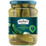 Огурцы целые маринованные Маркет Перекрёсток, 680г