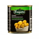 Оливки Fragata фаршированные халапеньо, 200г Оливки Fragata фаршированные халапеньо, 200г