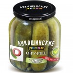 Огурцы Лукашинские По-домашнему солёные для дошкольного и школьного питания, 350г