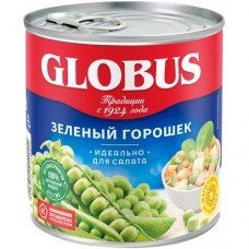 Горошек Globus зелёный, 400г в магазинах Перекресток