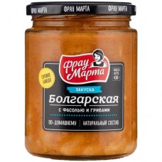 Закуска Фрау Марта овощная Болгарская с фасолью и грибами, 430г в магазинах Перекресток