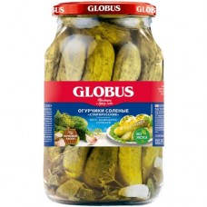 Огурчики Globus старорусские соленые, 850г в магазинах Перекресток