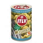 Оливки ITLV с анчоусом зелёные, 300г Оливки ITLV с анчоусом зелёные, 300г