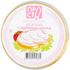 Паштет нежный с куриным мясом Пр!ст, 90г в магазинах Перекресток