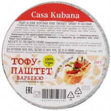Тофу-паштет Casa Kubana барбекю, 110г в магазинах Перекресток