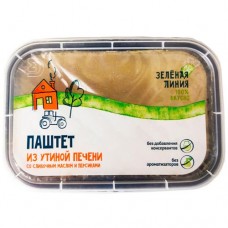 Паштет из утиной печени со сливочным маслом и персиками Зелёная Линия, 160г в магазинах Перекресток