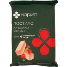 Пастила со вкусом клюквы Маркет, 220г в магазинах Перекресток
