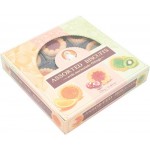 Печенье Santa Bakery Бискотти ассорти сдобное с мармеладной начинкой вишня-киви-апельсин, 330г