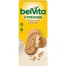 Печенье Belvita Утреннее злаки-йогуртовая начинка, 253г в магазинах Перекресток