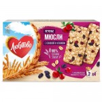 Печенье Любятово Мюсли злаковое с клюквой и изюмом, 120г