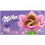 Печенье Milka с молочной начинкой в шоколаде, 150г