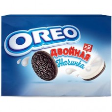 Печенье Oreo с какао и двойной начинкой ваниль, 170г в магазинах Перекресток