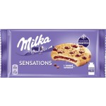 Печенье Milka Sensations с начинкой и кусочками молочного шоколада, 156г