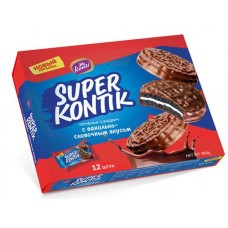 Печенье-сэндвич Konti Супер-Контик ваниль-сливки, 300г в магазинах Перекресток