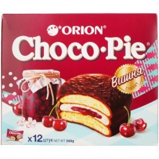 Изделие кондитерское ORION Choco Pie Cherry в глазури, 360г в магазинах Перекресток