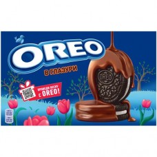 Печенье Oreo в глазури с какао и начинкой с ванильным вкусом, 164г в магазинах Перекресток