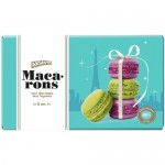 Пирожные Акульчев Макарон миндальные со сбивным кремом со вкусом фисташки со вкусом черники, 96г