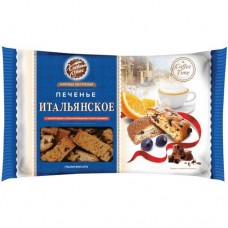 Печенье Хлебный Спас Итальянское Coffee Time шоколад-апельсин-изюм, 320г в магазинах Перекресток