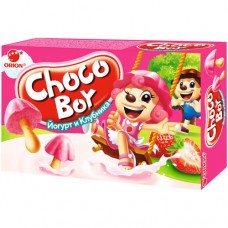 Печенье Orion Chocoboy Yogurt & Strawberry, 40г в магазинах Перекресток